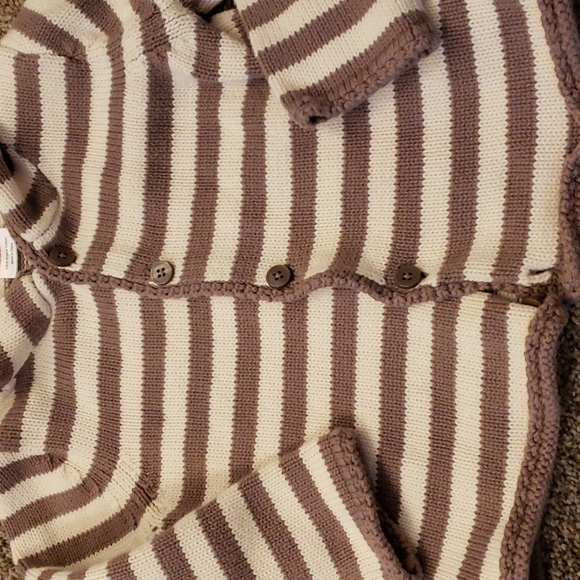 90cm Organic cotton knit hoodie 2t+ - Picture 3 of 5